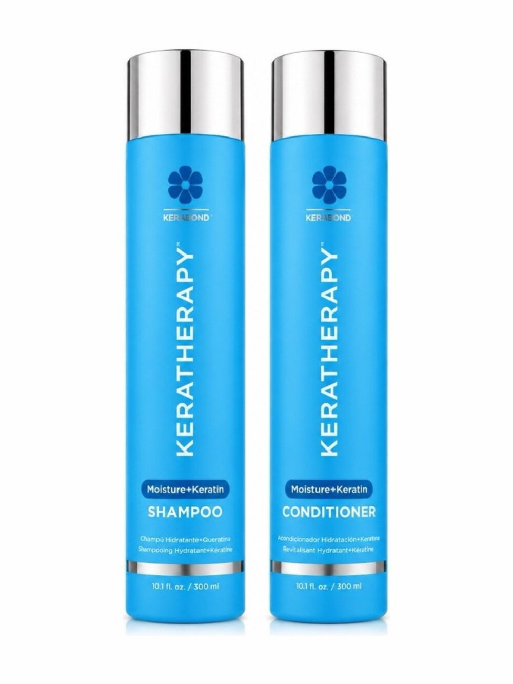 Keratherapy Moisture + Keratin Shampoo & Conditioner Duo 10.1oz 300ml Set
